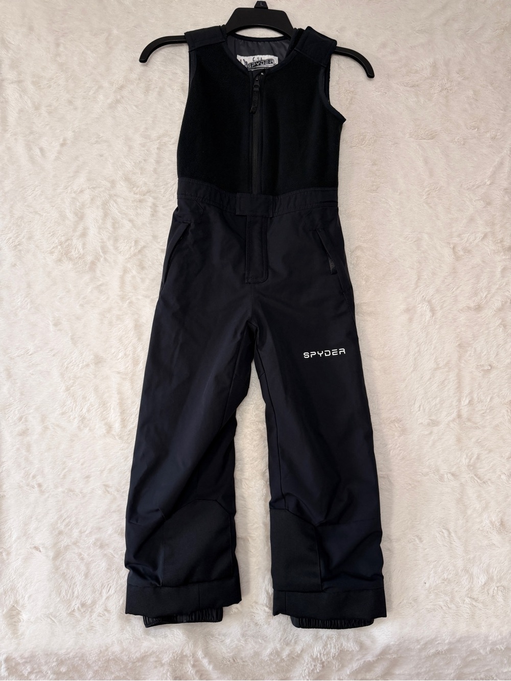 Spyder Expedition Insulated Ski Bib Pants Black Boys Kids Size 7